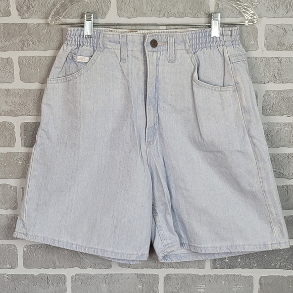 Elastic Waist Chambray Or Denim Vintage 